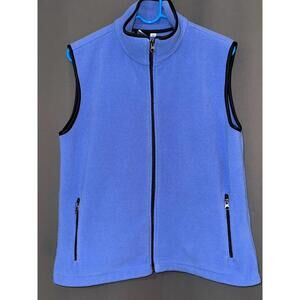 Beaver Creek Fleece Vest Men’s Size M Blue Zip-Up Soft Warm Layer Outdoor Casual
